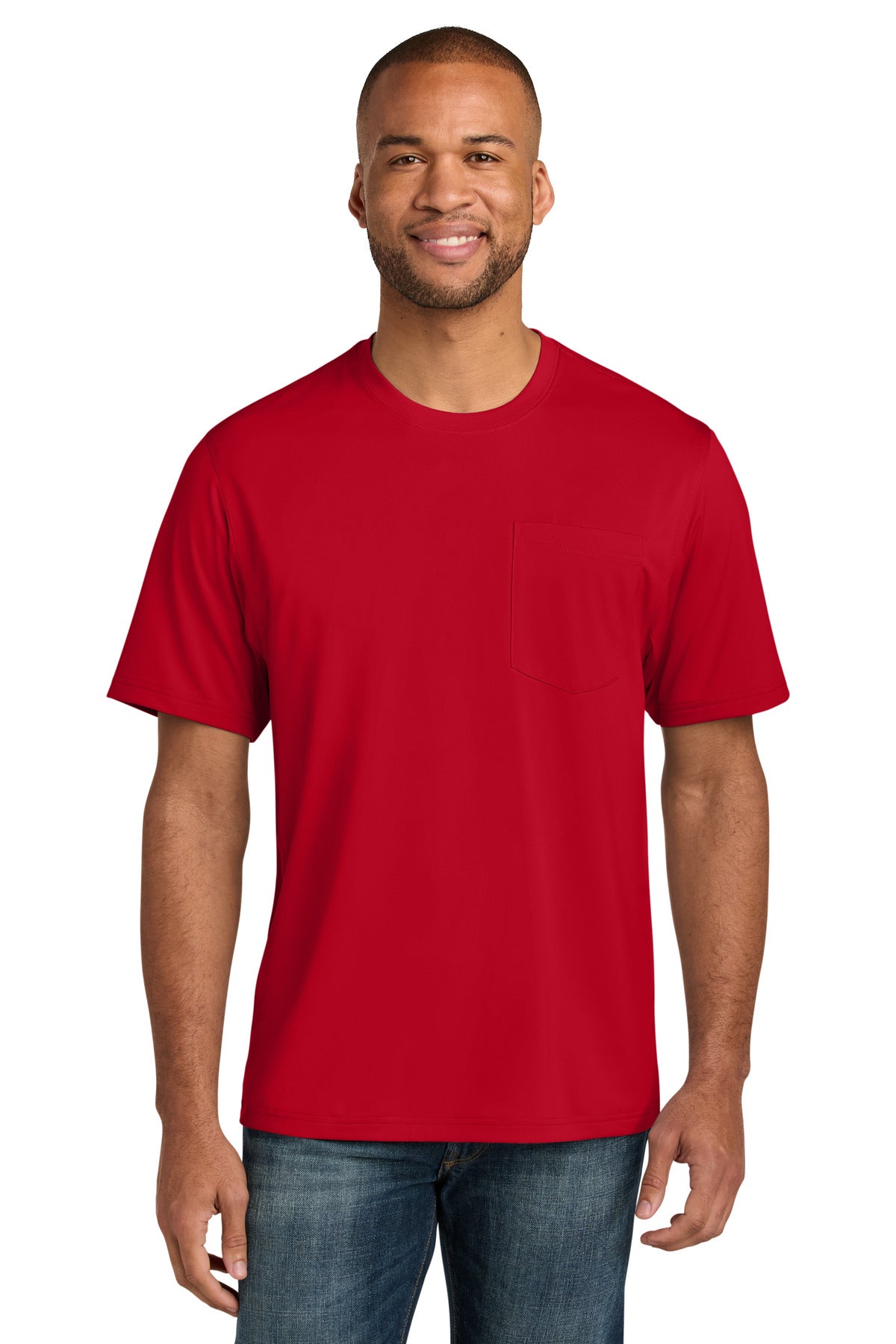 CornerStone® Workwear Pro Short Sleeve Pocket Tee - Red - XS