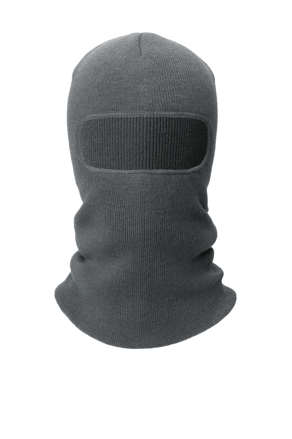CornerStone® Rib Knit Face Mask - Charcoal - OSFA