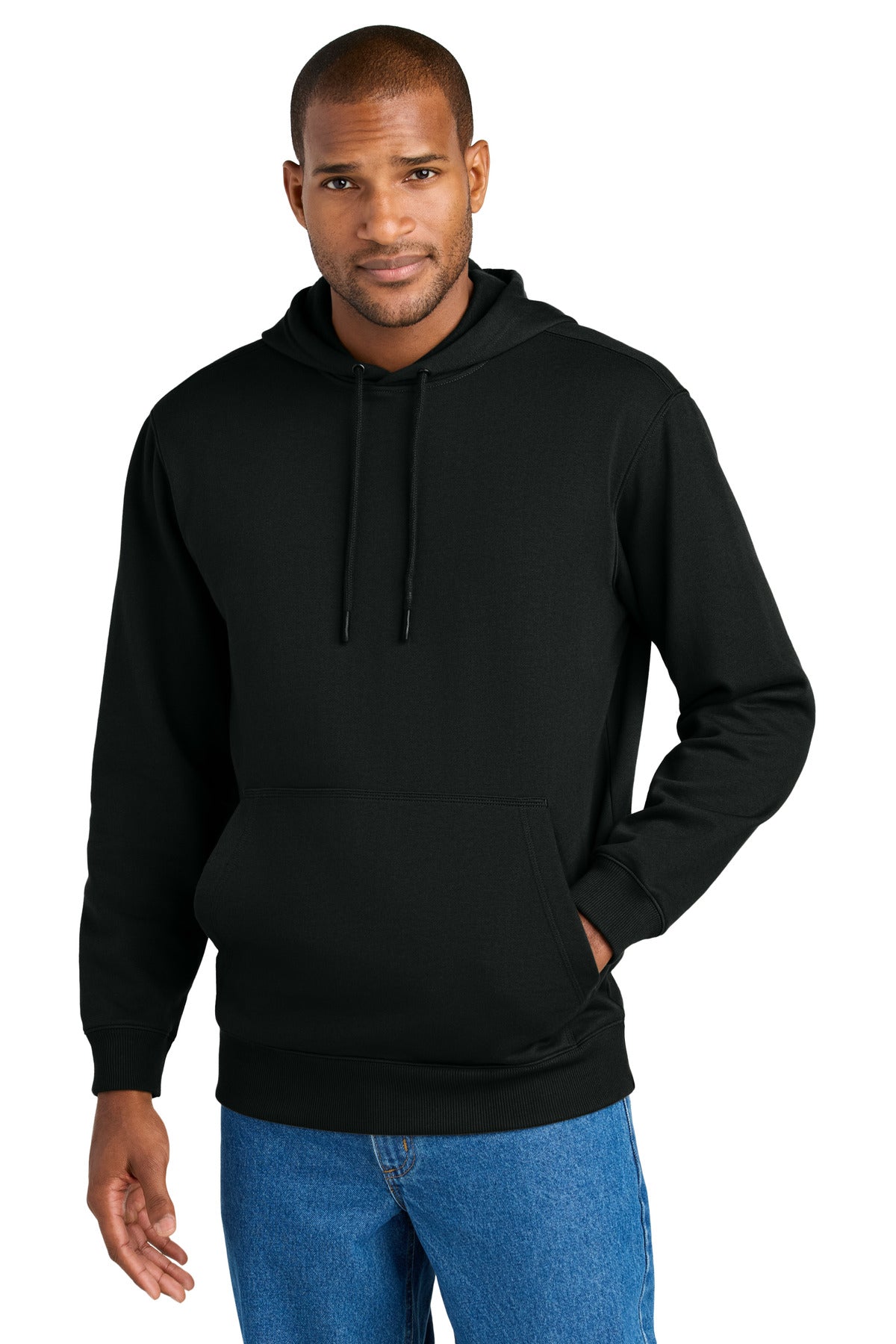 CornerStone® Tough Fleece Pullover Hoodie - Black - XS