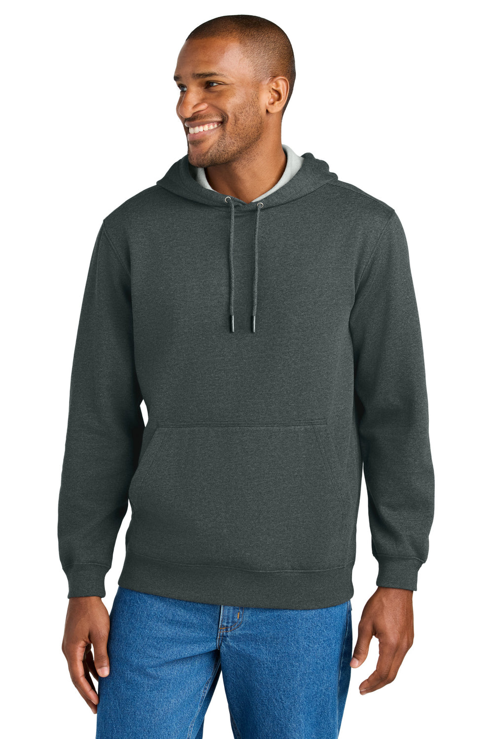 CornerStone® Tough Fleece Pullover Hoodie - Charcoal Heather - XS