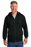 CornerStone® Tough Fleece Full-Zip Hoodie - Black - XS