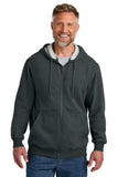 CornerStone® Tough Fleece Full-Zip Hoodie - Charcoal Heather - XS