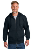 CornerStone® Tough Fleece Full-Zip Hoodie - Navy - XS