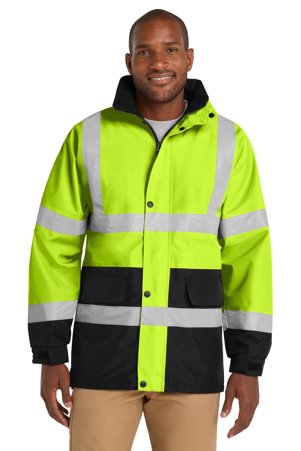 CornerStone® ANSI 107 Class 3 Waterproof Parka - Safety Yellow/ Black - S