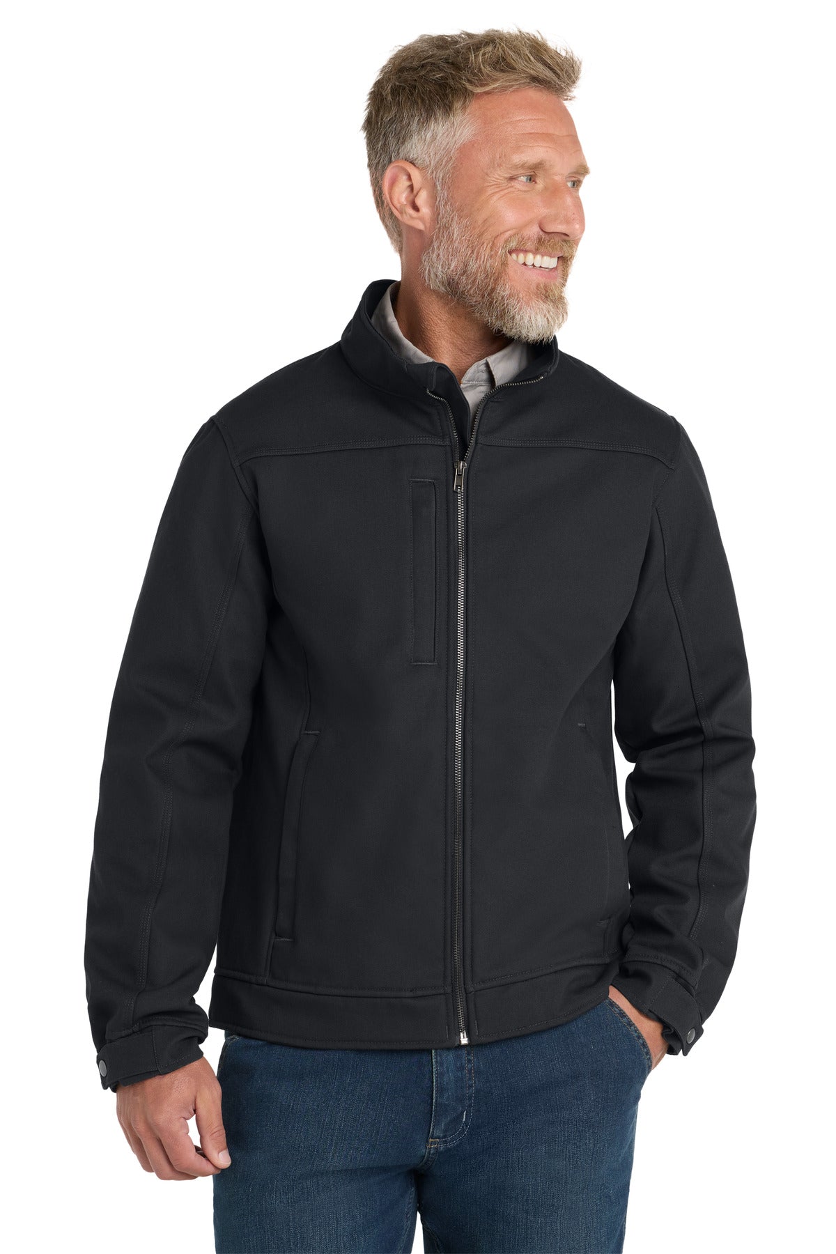 CornerStone® Duck Bonded Soft Shell Jacket - Charcoal - XS