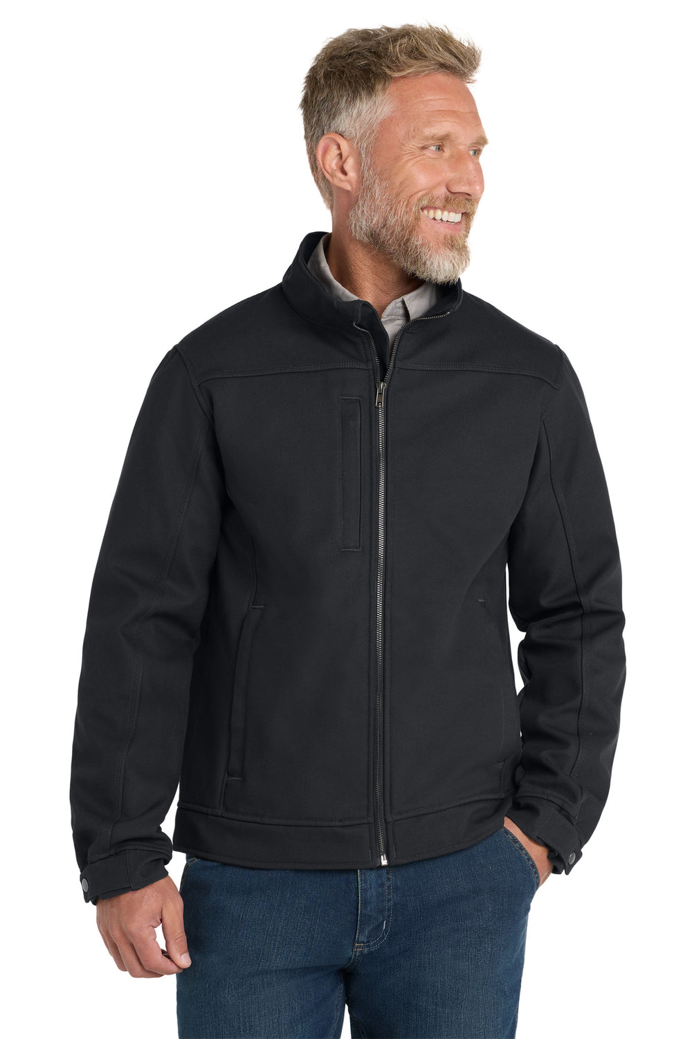 CornerStone® Duck Bonded Soft Shell Jacket - Charcoal - XS
