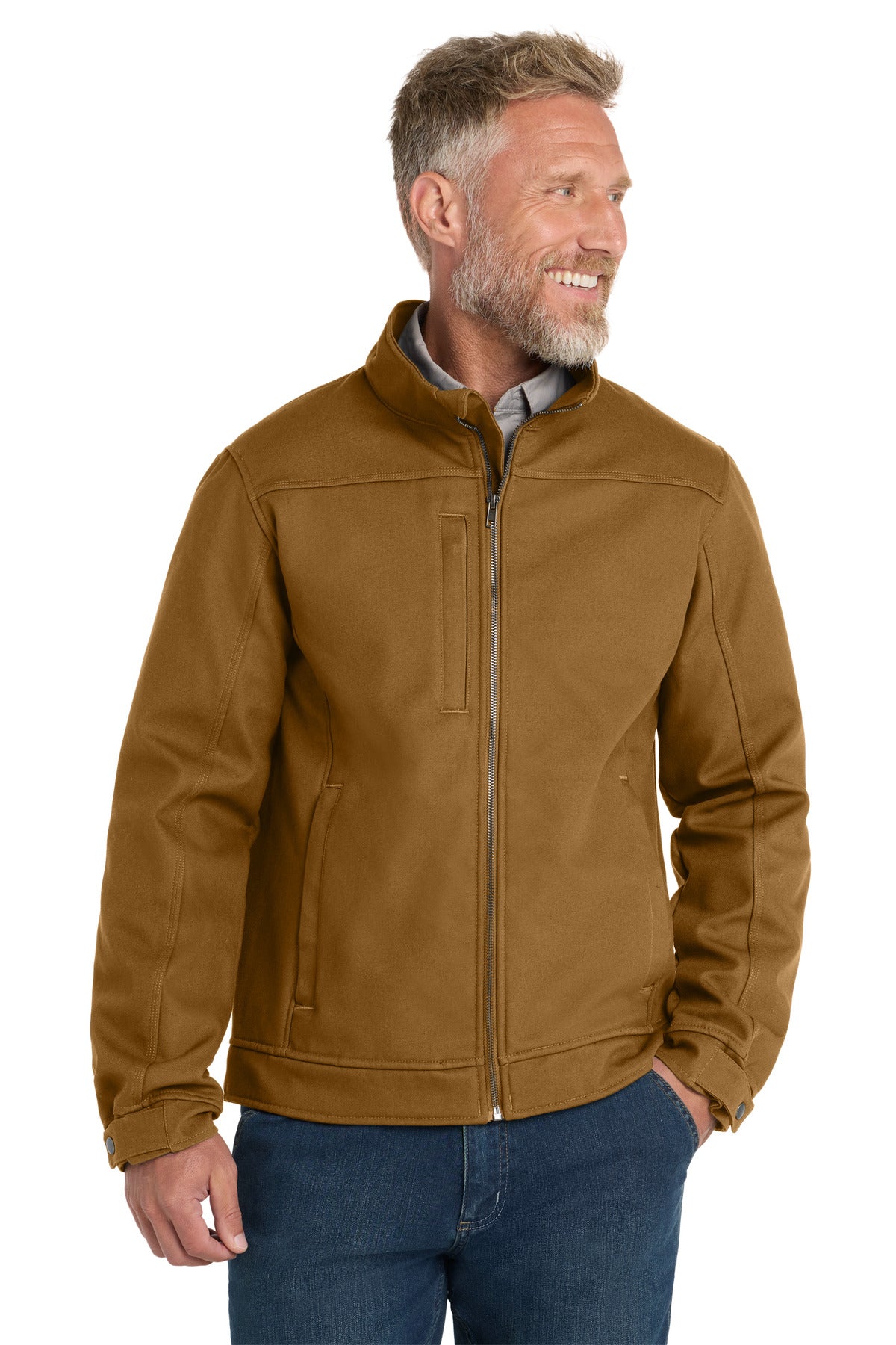 CornerStone® Duck Bonded Soft Shell Jacket - Duck Brown - XS