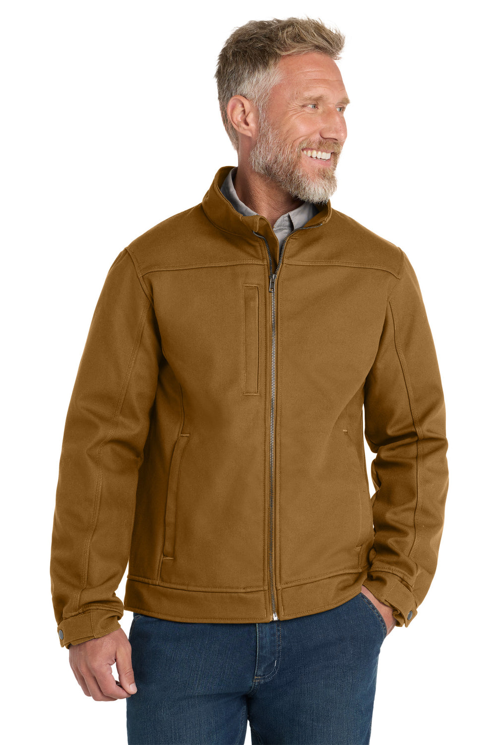 CornerStone® Duck Bonded Soft Shell Jacket - Duck Brown - XS