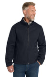 CornerStone® Duck Bonded Soft Shell Jacket - Navy Blue - XS