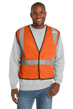 CornerStone® ANSI 107 Class 2 Economy Mesh One-Pocket Vest - Safety Orange - S/M