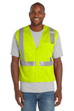 CornerStone® ANSI 107 Class 2 Mesh Zippered Vest - Safety Yellow - S/M
