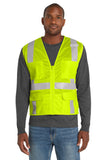 CornerStone® ANSI 107 Class 2 Mesh Six-Pocket Zippered Vest - Safety Yellow - S/M