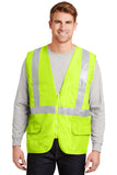 CornerStone® ANSI 107 Class 2 Mesh Back Safety Vest - Safety Yellow - S