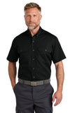 CornerStone® Short Sleeve Select Ripstop Shirt - Black - XS