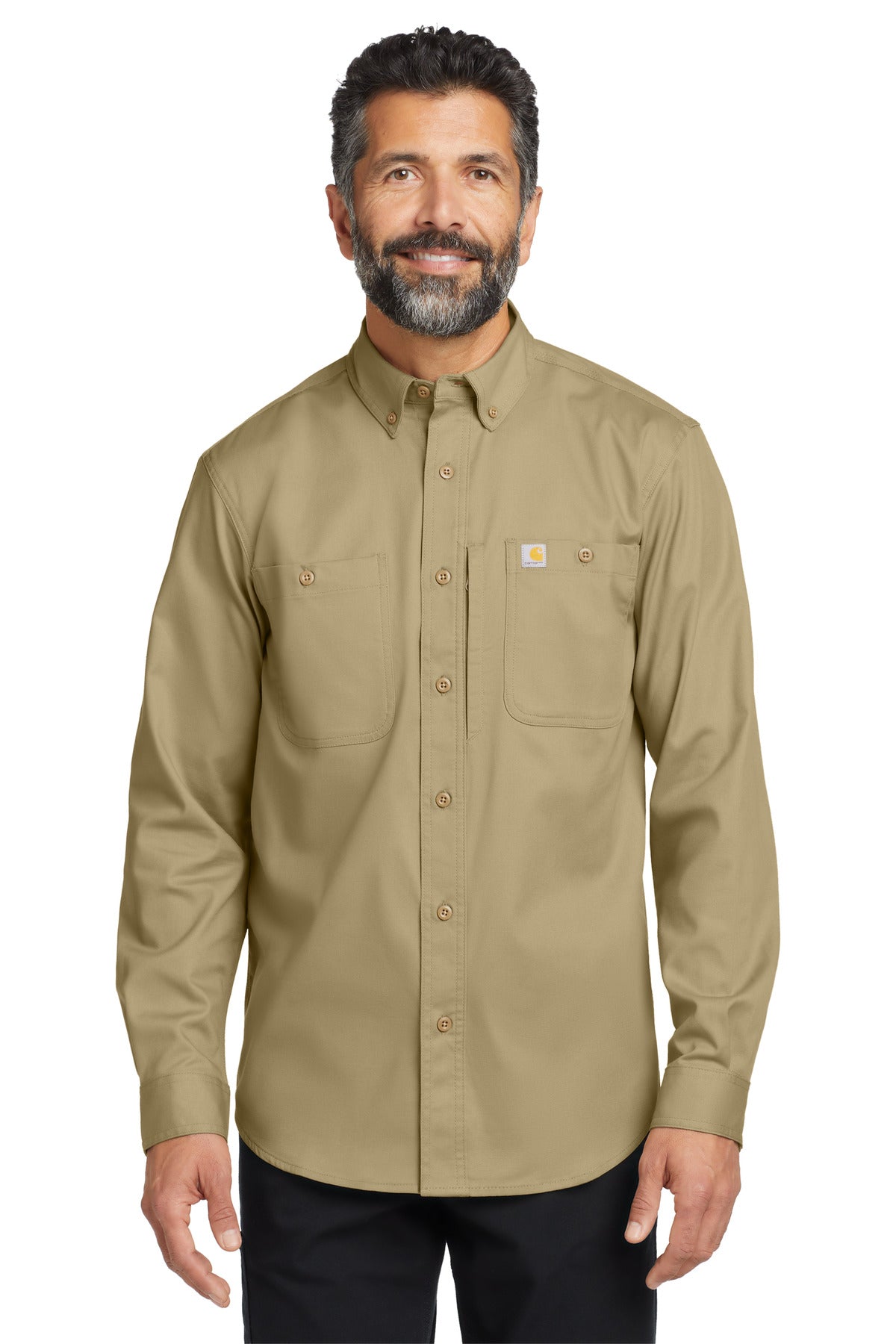 Carhartt® Rugged Professional™ Series Long Sleeve Shirt - Dark Khaki - S