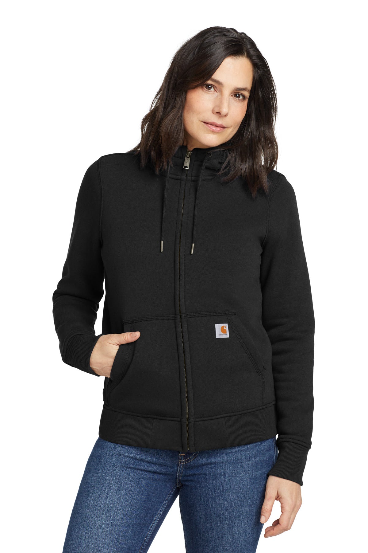 Carhartt® Women’s Clarksburg Full-Zip Hoodie - Black - XS