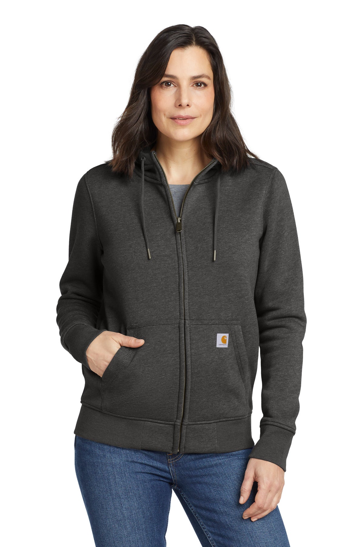 Carhartt® Women’s Clarksburg Full-Zip Hoodie - Carbon Heather - XS