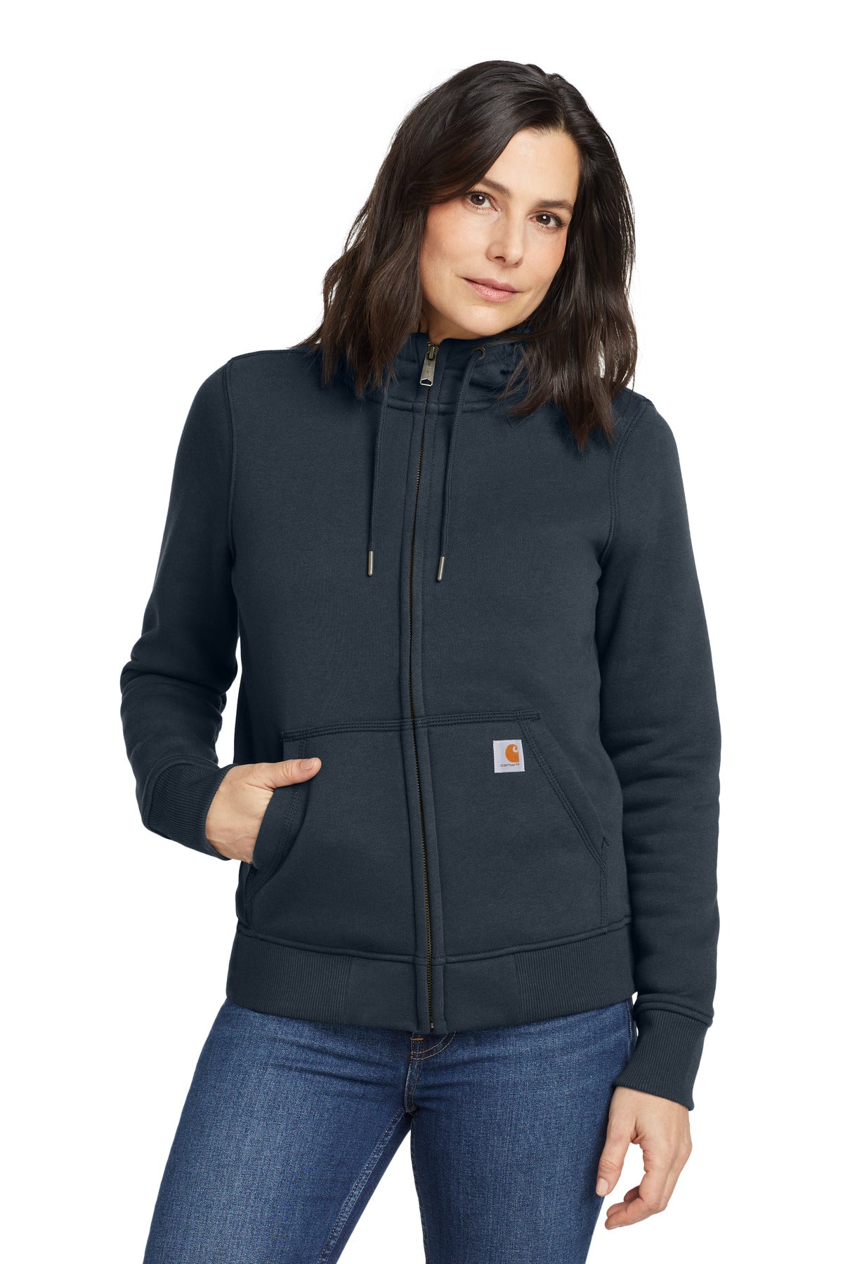 Carhartt® Women’s Clarksburg Full-Zip Hoodie - Navy - XS