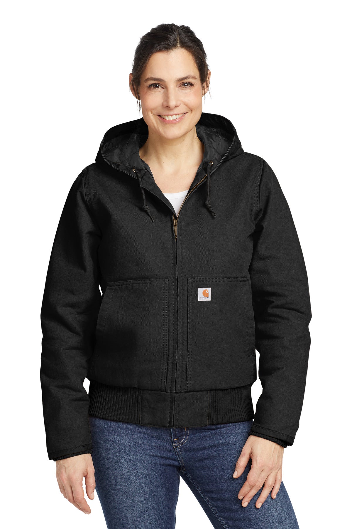 Carhartt® Women’s Washed Duck Active Jac - Black - XS