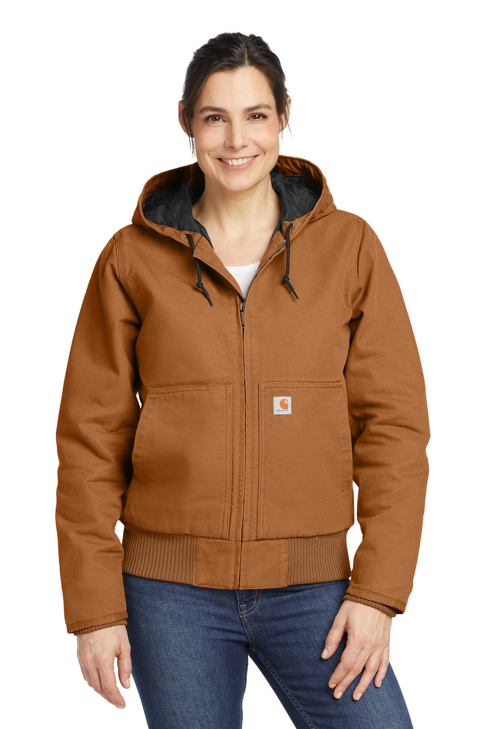Carhartt® Women’s Washed Duck Active Jac - Carhartt Brown - XS