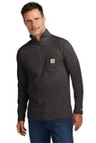 Carhartt Force® 1/4-Zip Long Sleeve T-Shirt - Carbon Heather - S