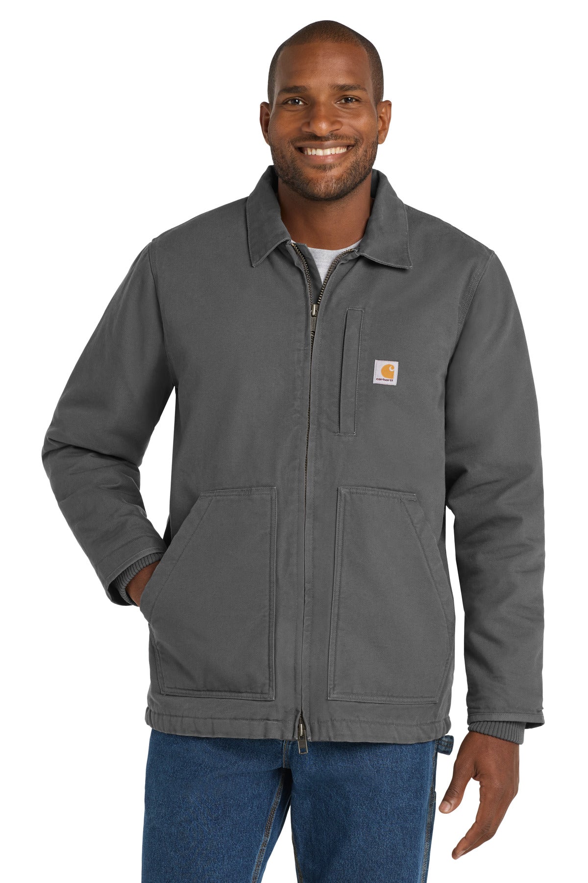 Carhartt® Sherpa-Lined Coat - Gravel - S