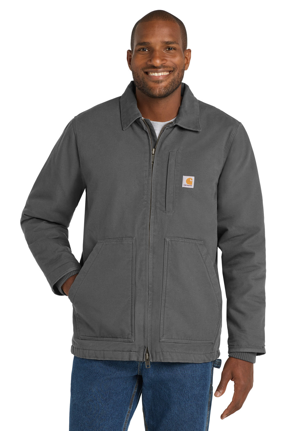 Carhartt® Sherpa-Lined Coat - Gravel - S