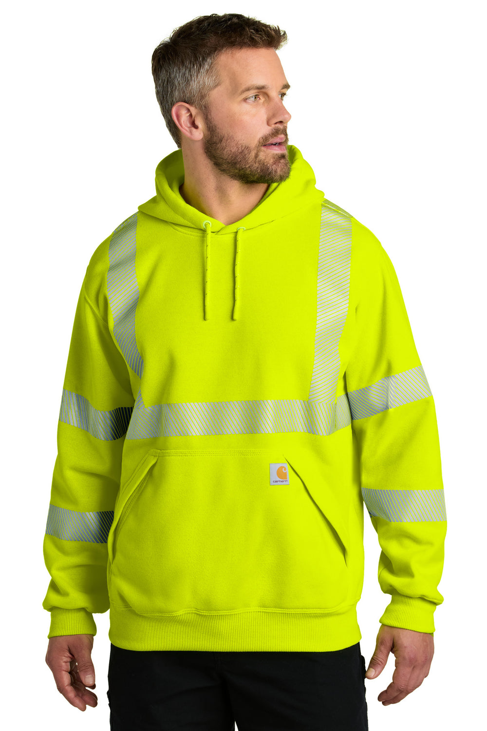 Carhartt® ANSI 107 Class 3 Hooded Sweatshirt - Brite Lime - S