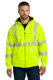 Carhartt® ANSI 107 Class 3 Lined Full-Zip Sweatshirt - Brite Lime - S