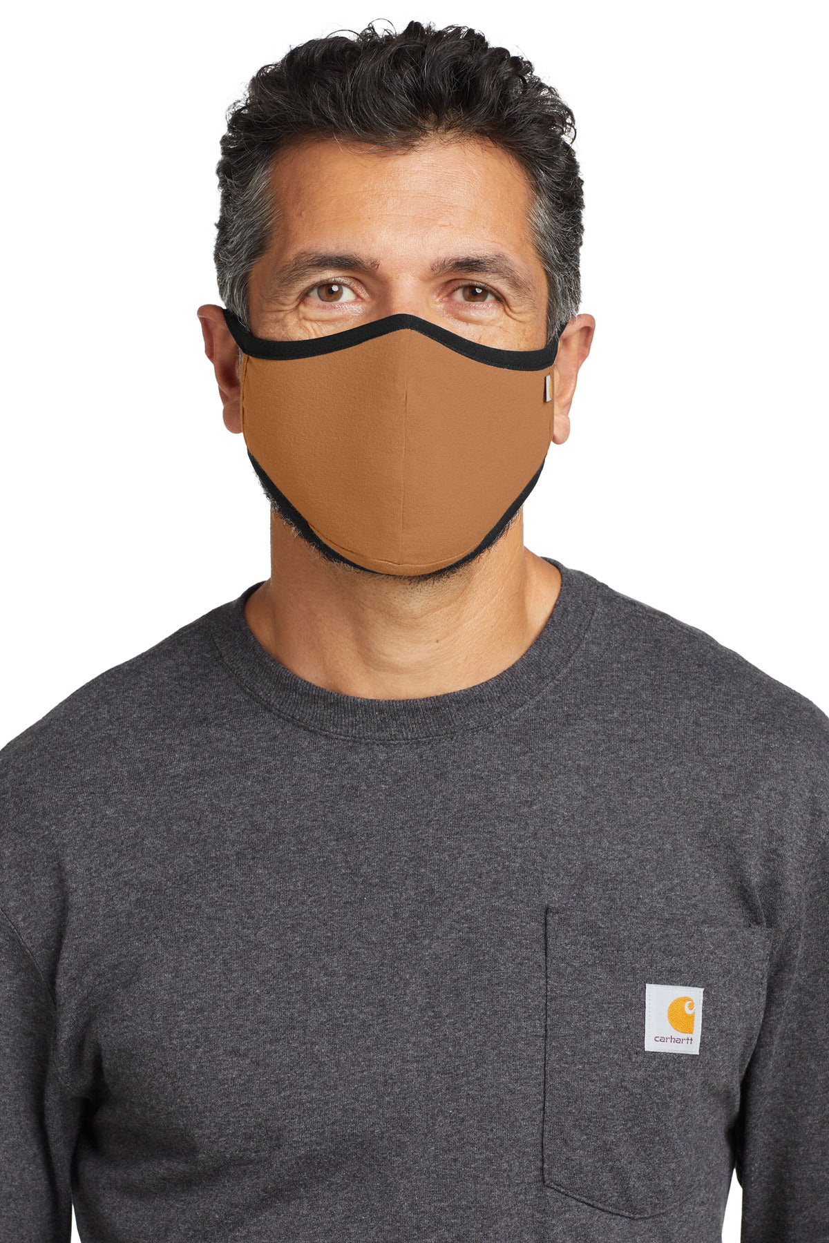 Carhartt® Cotton Ear Loop Face Mask (3 pack) - Carhartt Brown - OSFA