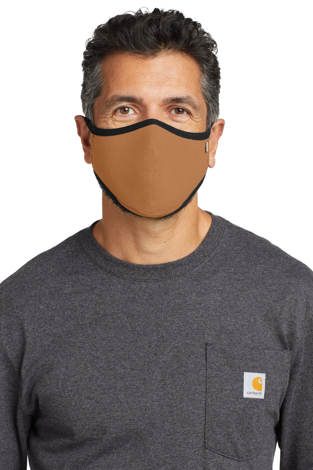 Carhartt® Cotton Ear Loop Face Mask (3 pack) - Carhartt Brown - OSFA