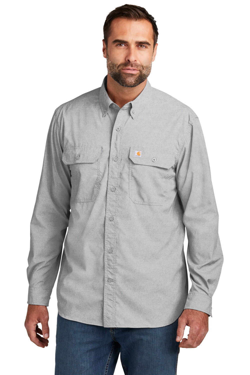 Carhartt Force® Solid Long Sleeve Shirt - Steel - S