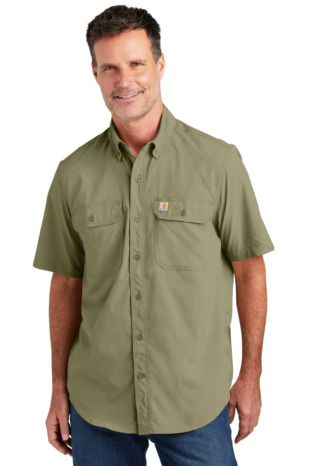 Carhartt Force® Solid Short Sleeve Shirt - Burnt Olive - S