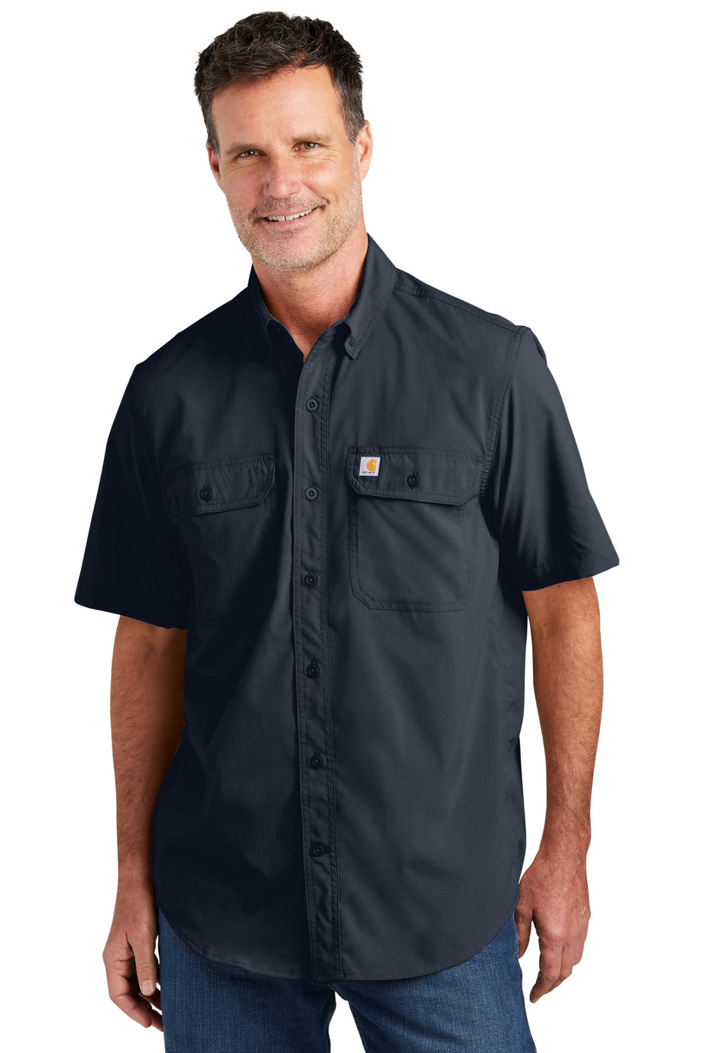 Carhartt Force® Solid Short Sleeve Shirt - Navy - S