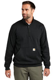 Carhartt® Midweight 1/4-Zip Mock Neck Sweatshirt - Black - S