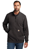 Carhartt® Midweight 1/4-Zip Mock Neck Sweatshirt - Carbon Heather - S