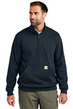 Carhartt® Midweight 1/4-Zip Mock Neck Sweatshirt - New Navy - S
