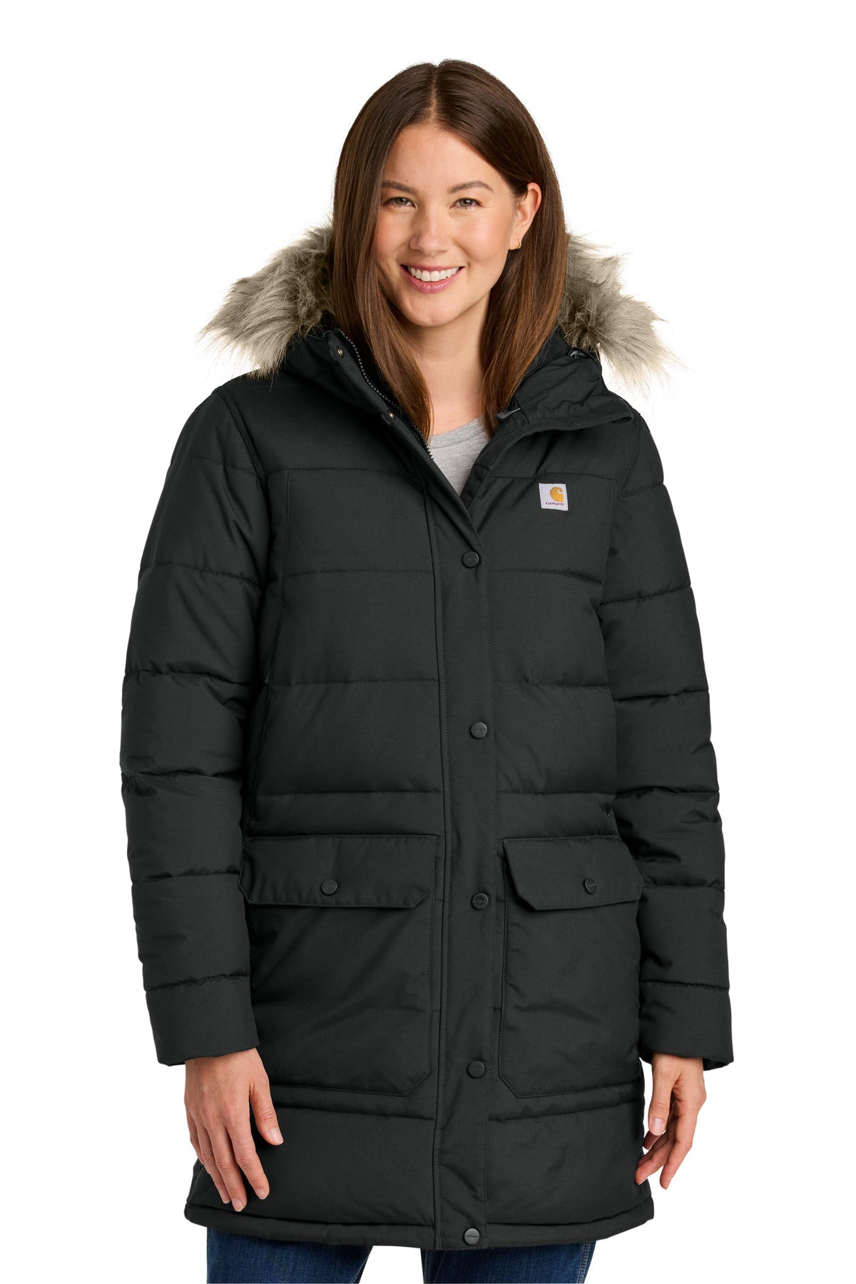 Carhartt® Women’s Montana Insulated Hooded Coat - Black - XS