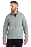 Carhartt® Textured Full-Zip Fleece Jacket - Heather Grey - S