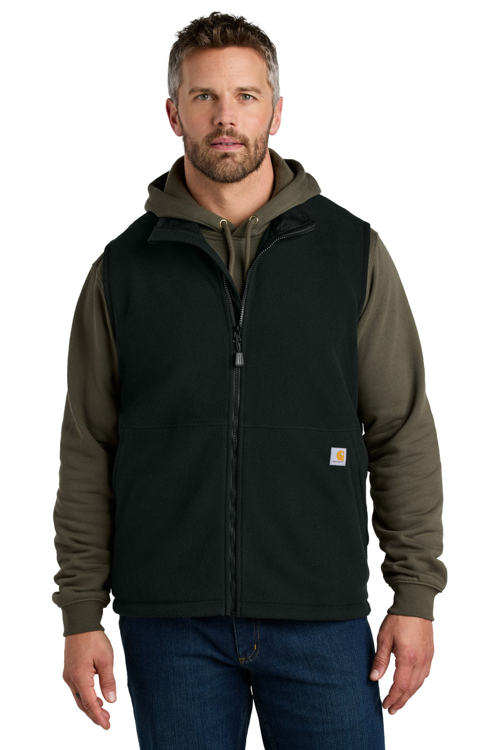 Carhartt® Textured Fleece Vest - Black - S