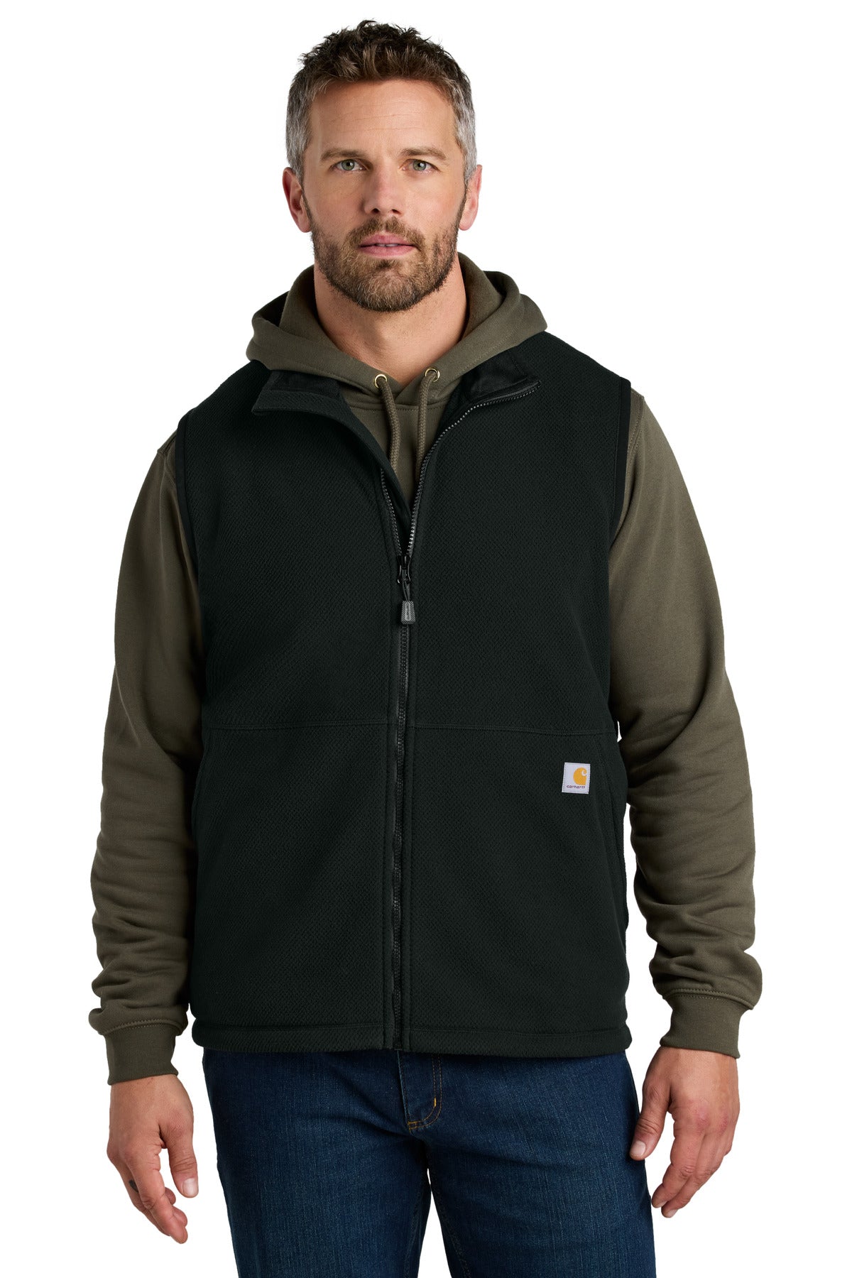 Carhartt® Textured Fleece Vest - Black - S