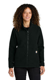 Carhartt® Women’s Textured Full-Zip Fleece Jacket - Black - XS