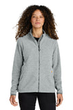 Carhartt® Women’s Textured Full-Zip Fleece Jacket - Heather Grey - XS