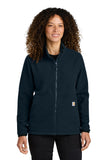 Carhartt® Women’s Textured Full-Zip Fleece Jacket - Navy - XS