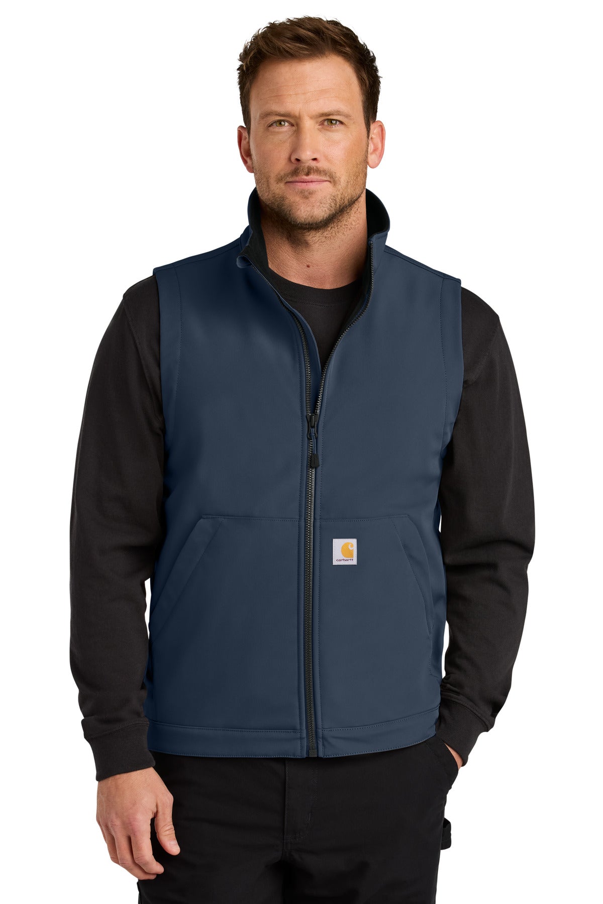 Carhartt® Rain Defender® Soft Shell Vest - Navy - S