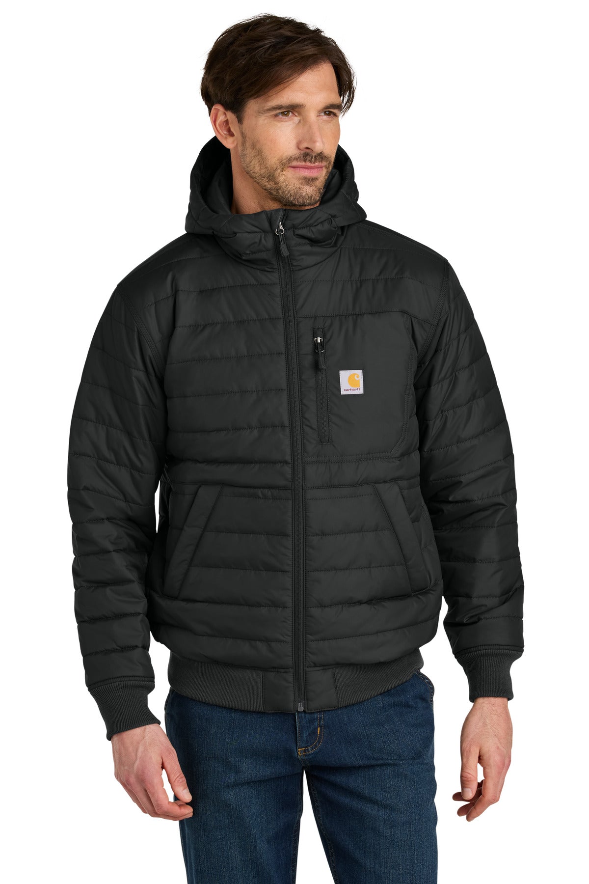 Carhartt® Gilliam Insulated Hooded Jacket - Black - S