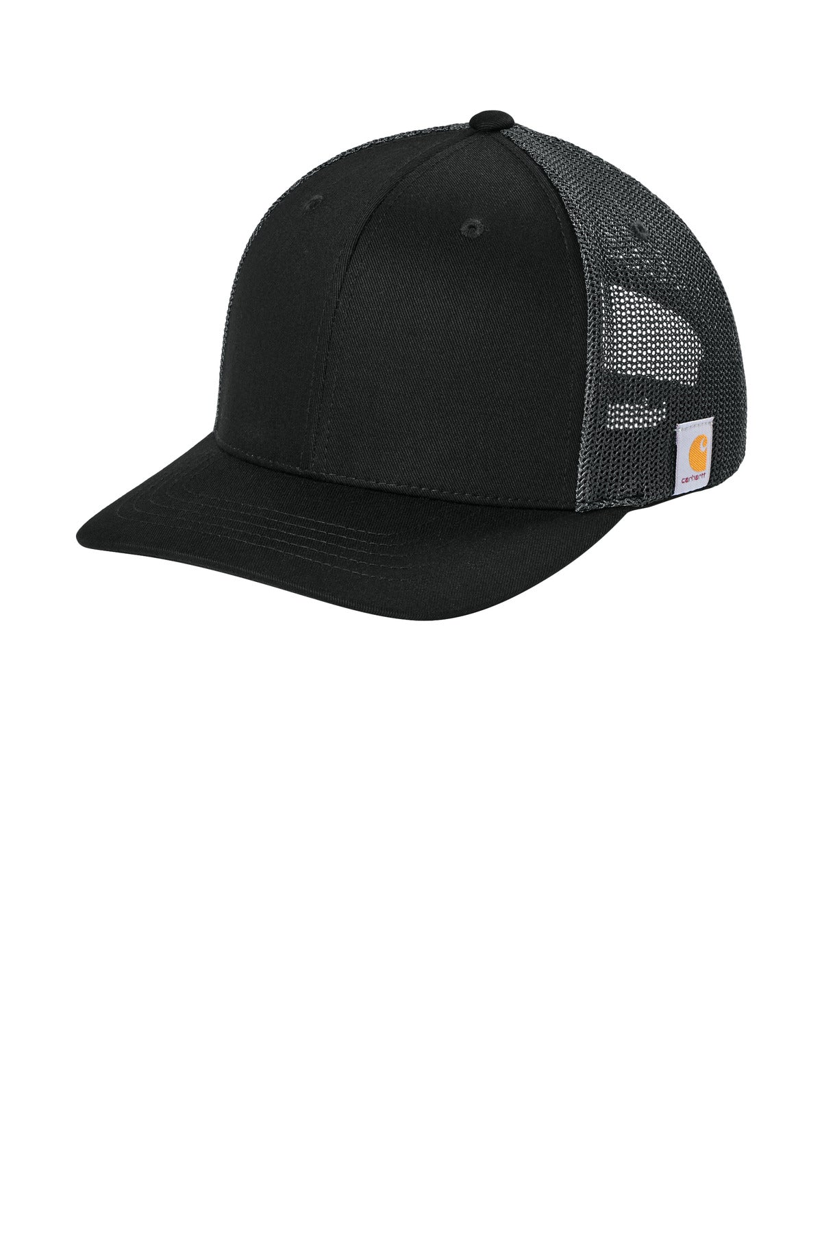Carhartt® Flexfit 110® Mesh Back Cap - Black/ Asphalt Grey - OSFA