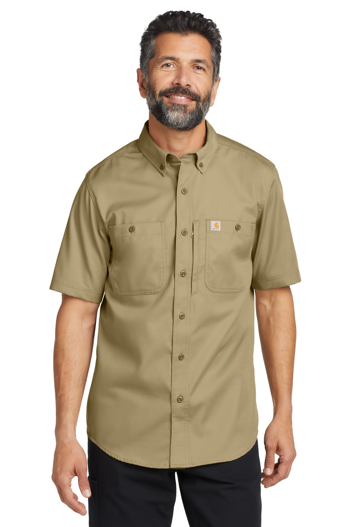 Carhartt® Rugged Professional™ Series Short Sleeve Shirt - Dark Khaki - S