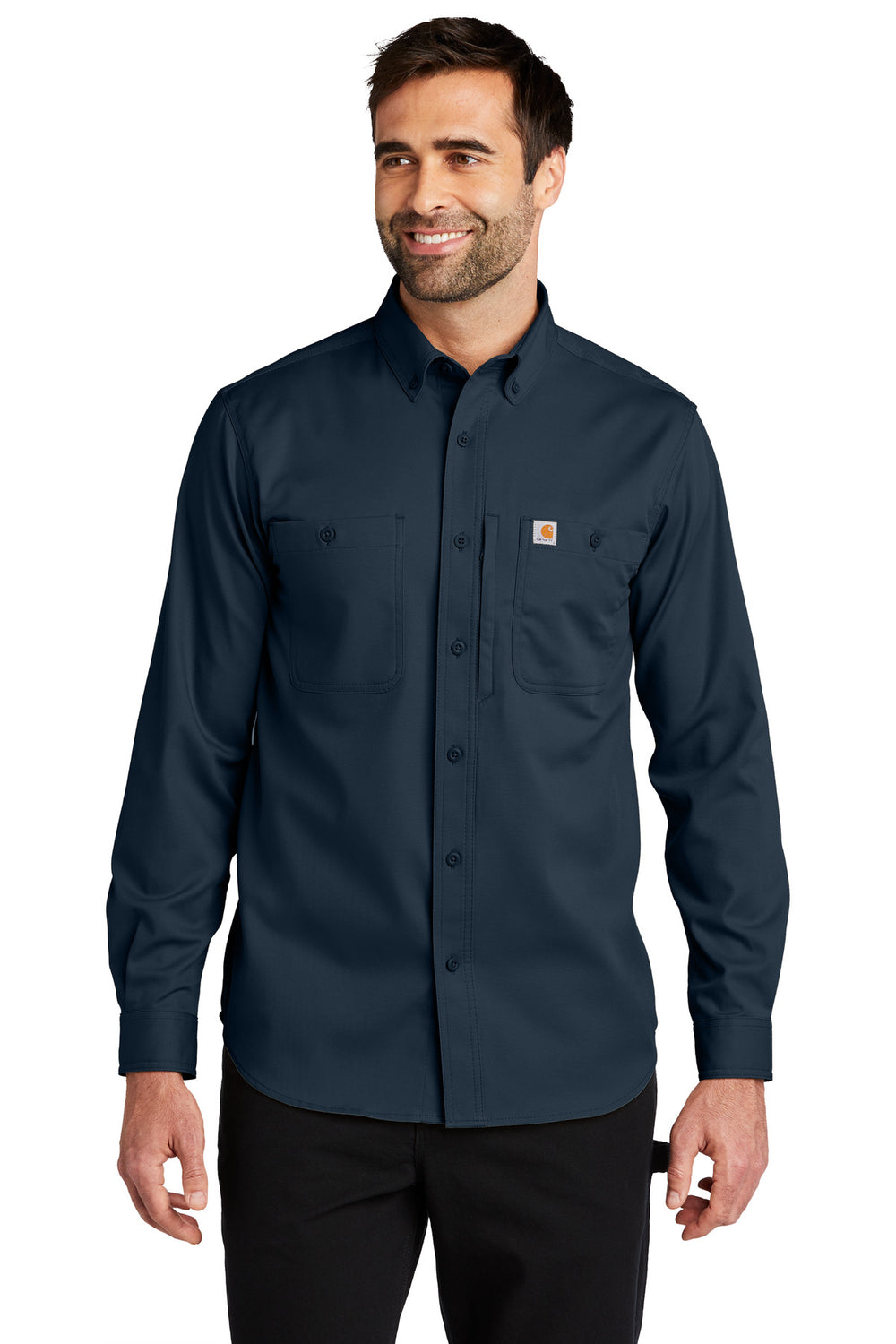 Carhartt® Rugged Professional™ Series Long Sleeve Shirt - Navy - S