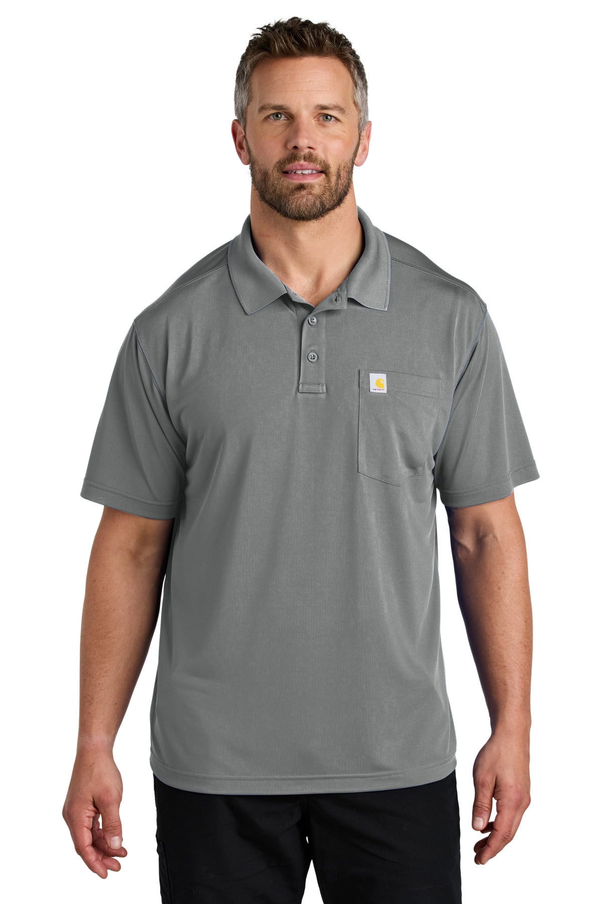 Carhartt Force® Snag-Resistant Pocket Polo - Asphalt Grey - S